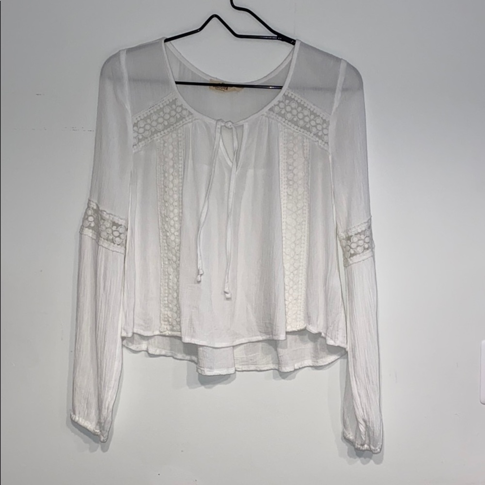 Tie-Front Peasant Top